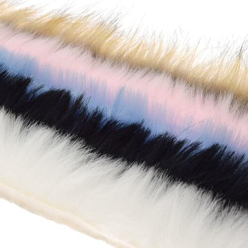 1 Yard Artificial Fur Fluffy Trimming Lace Sewing Garment Decor Accessories DIY Crafts Apparel Needlework Supplies