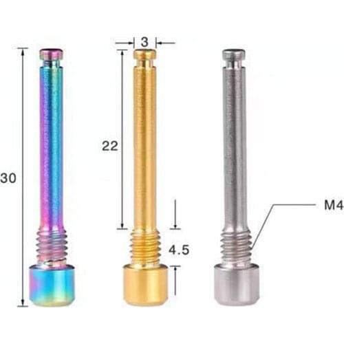 2Pc M4 Titanium Alloy Bicycle Disc Brake Caliper Bolts MTB Bike Screw Repair Adjustment Screws Bicycle Accessories New