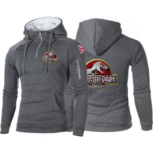 2021 Jurassic Park Men Hoodies Tops Zipper Fashion Peugeot Sport Comfortable Popular Sweatshirt Tracksuit Jackets Loose Coats