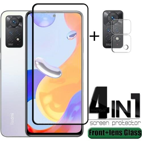 4-in-1 For Xiaomi Redmi Note 10 Pro Glass For Redmi Note 10 Pro Phone Film Screen Protector For Redmi Note 9 T 10 Pro Lens Glass