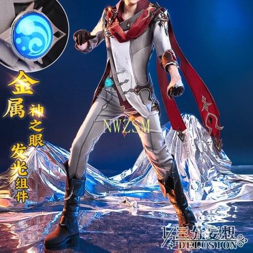 Anime Genshin Impact Tartaglia Dadaliya Game Suit Uniform Da Da Li Ya Cosplay Costume Halloween Party Outfit For Men 2021 NEW