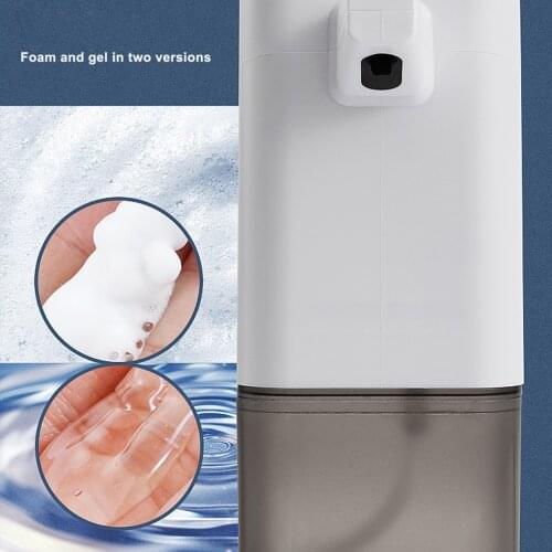 Foam Dispenser Automatic 600ml Hand Washing Machine Electric Adjustable Hand Washer, Gray Blue, Fluid Type