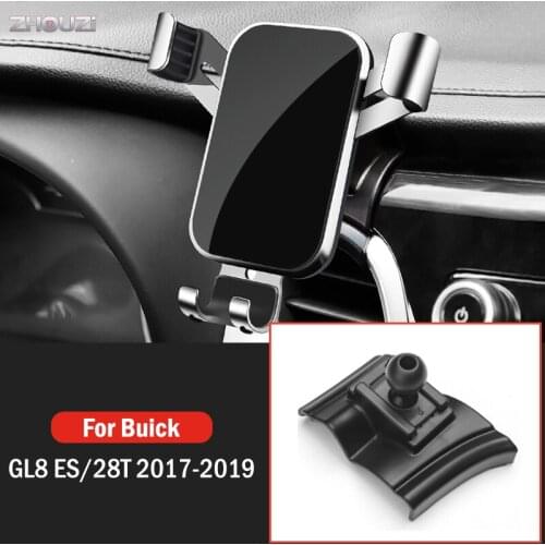 Car Mobile Phone Holder Air Vent Mount GPS Stand Gravity Navigation Bracket For Buick GL8 ES 28T 2017-2019 Car Accessories