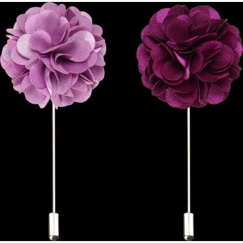 Cloth Art Lapel Pin Rose Bow Brooch Jewelry High-end Korean Luxury Corsage Fabric Fluffy Flower Brooches Badge Men Accessories