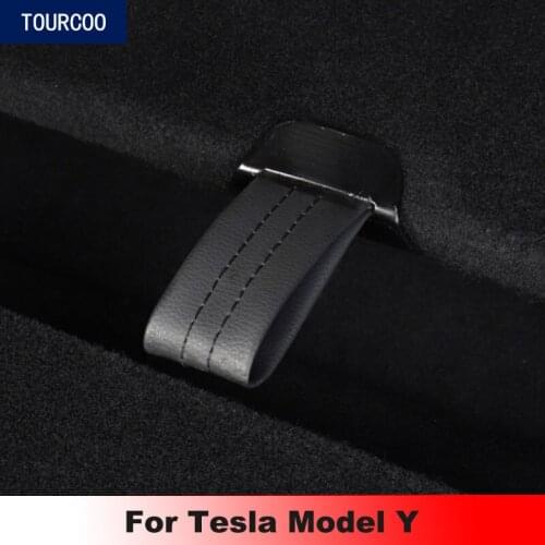 For Tesla Model Y Rear Trunk Board Portable Handle Car Styling Modification Accessories