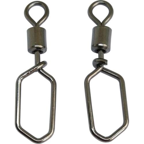 F2014 500pcs swing square snap rolling swivels fishing hook lure connetor fishing swivel pesca fishing accessories