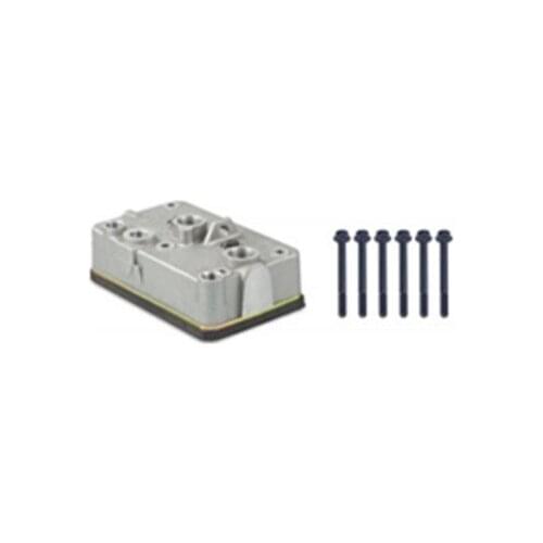 FEBAIT Air Brake Compressor Cylinder Head with Plate Kit for Caterpillar BENDIX 596