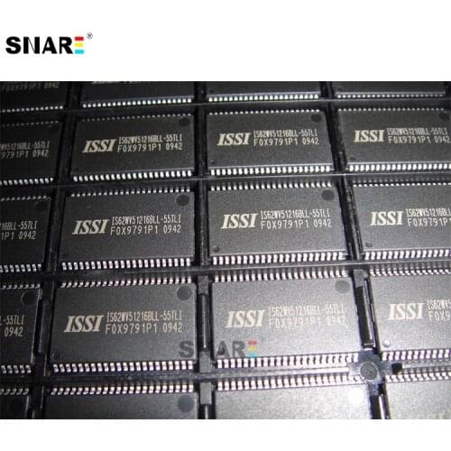 ISSI IS62WV51216BLL-55TLI SRAM 8Mb, Low Power/Power Saver,Async,512K X 16,55ns,2.5v~3.6v,44 Pin TSOP II, RoHS