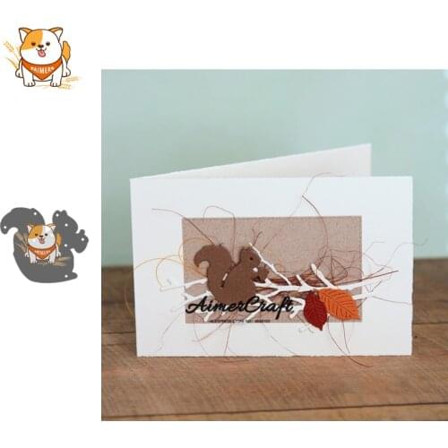Squirrel Animal Metal Cutting Dies Scrapbooking Stencil For DIY Paper Card Decorative Embossing Die Cut Craft Dies New 2019