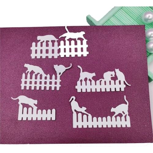 Cats Die Cut Metal Cutting Dies For Scrapbooking DIY Mold Card Making Embossing Template Craft Slimline Dies Animal