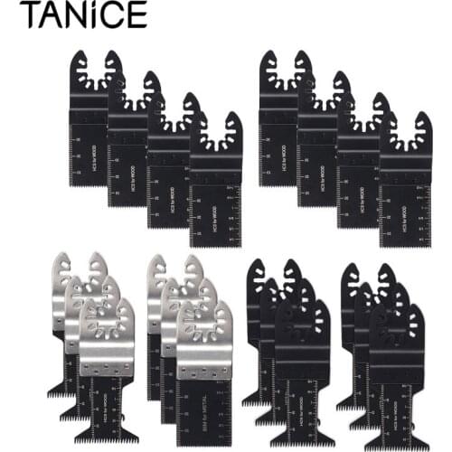 TANiCE 20Pcs Oscillating Saw Blade MultiTool 3/4" 3/8" Saw Blade Save Power Hand Tool For Fein Bosch Multimaster Makita Bosch