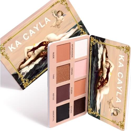 Eyeshadow Palette 8 Color Matte Glitter Waterproof Lazy Eye Shadow Makeup Palette Long-Lasting Eyeshadow Shimmer Cosmetics TSLM1