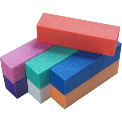 Nail Buffers Sponge File For UV Gel White Nail File Buffer Block Polish Manicure Pedicure Sanding Nail Art Tool Beauty Health