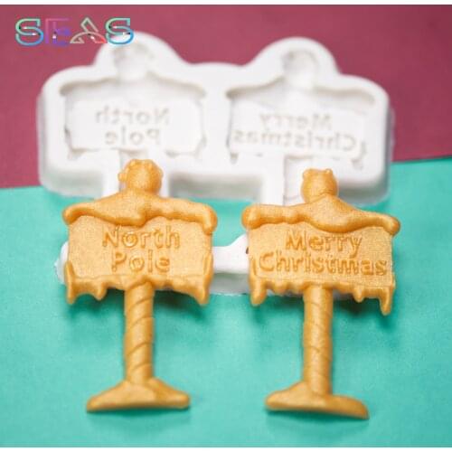 Christmas Silicone Mold For Cake Decorating Tools Birthday Cake Plugin Candy Kitchen Tools Bakery Silicone Molds