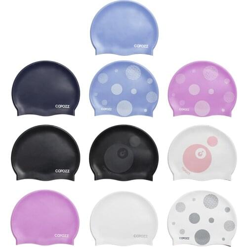 Free Size Swimming Caps For Men Women Elastic Nylon Ear Protection Long Hair Swimming Pool Hat Ultrathin Bathing Caps