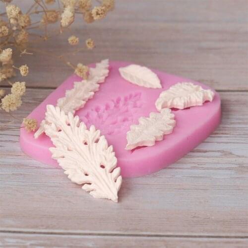 Sugarcraft leaves silicone mold fondant mold cake decorating tools chocolate gumpaste mold