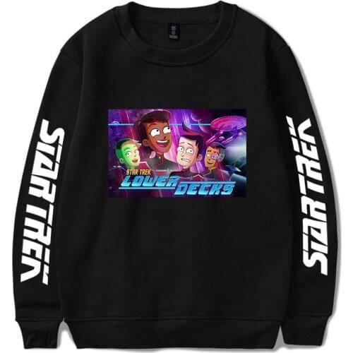 New Star Trek: Lower Decks Loose Unisex Adults Hoodie Long Sleeve Streetwear Cosplay Sweatshirt Causal Coat Pullover Hooded
