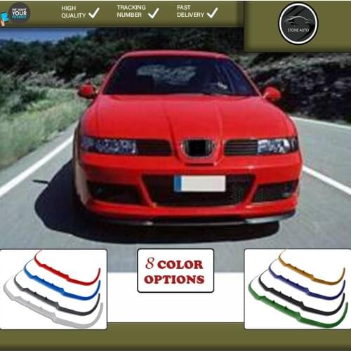 For seat leon mk1 1m front lip universal spoiler lip bumper 3 piece free fast shipping designed full harmony body kit design