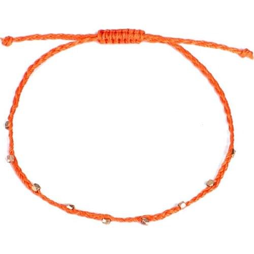 ZV Hot sale Handmade String Anklet For Women Girls Leg Bracelet Color Adjustable Link Jewelry Beaded Foot Rope Gift Dropshipping