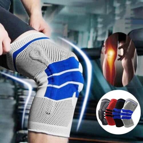 1PCS Outdoor Sport Riding Nylon Fitness Knee Sleeve Breathable Support Compression Pad Brace Protector Basketball Knee Protector