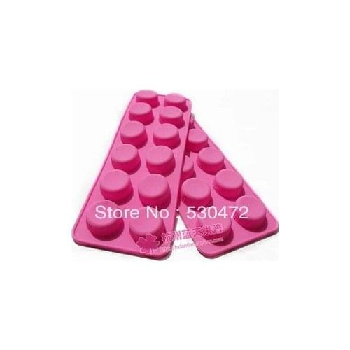 12hole small round shape/capsule Silicone Cake Mold Chocolate molds kitchen tools 10pcs