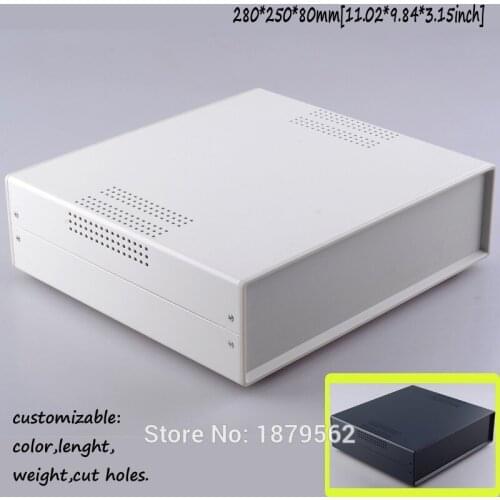[2 color] 280*250*80mm iron box for electrical project housing DIY control switch case iron waterproof junction box 40009(W250)