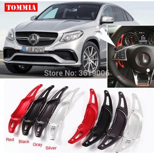 For Benz GLE 63 2015-2019 2pcs Steering Wheel Aluminum Shift Paddle Shifter Extension Car-styling