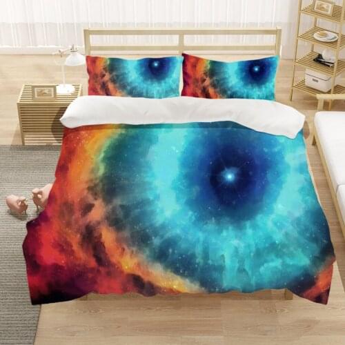 3D Starry Milky Way 3pcs Bedding Sets Full King Twin Queen King Size Bed Sheet Duvet Cover Set Pillowcase Without Comforter