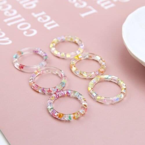 50pcs/lot handmade 28mm geometry round shape resin beads diy jewelry earrings/bracelet pendants accessory