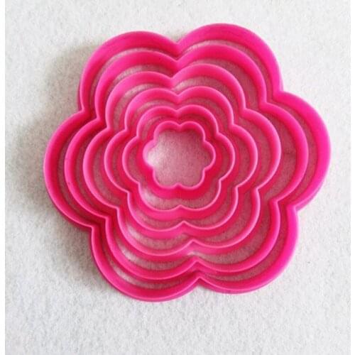 6pcs/set Plum Blossom Flower Shape Cookie Cutter Cake Baking Fondant Cake Decorating Tools Cookie Mold Cake Tools