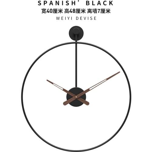 Large Wall Clock Living Room Modern Design Nordic Minimalist Simple Light Luxury Modern Fashion Home Clock Spain Wall Watch