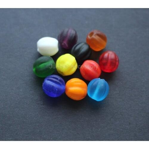 30Pieces /lot 8mm Glass lampwork beads pumpkin Beads Mix Color for jewelry &DIY