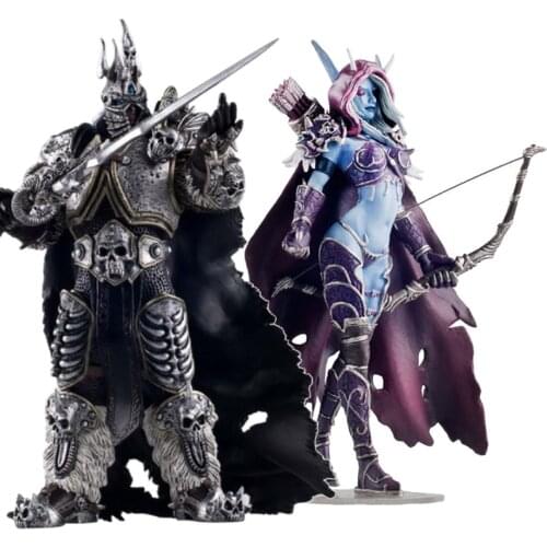 WOW Fall of The Lich King Arthas Sylvanas Windrunner Sylvan Archery Queen World Of Warcraft Dota Menethil Action Figure Anime