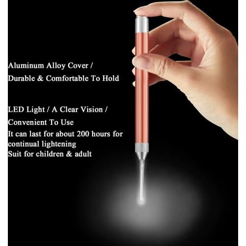 TOPCOM Flashlight for Kids Ear Cleaner Ear Cleaning Ear-pick Earwax Remover Luminous Ears Curette Light Spoon Tool Flashlights