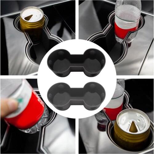 Hot Sale Car-styling AUTO NEW Universal Car Truck Drink Water Cup Bottle For Tesla model 3 Shock-absorbing anti-skid silicone
