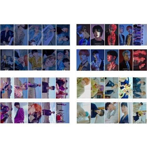 10Pcs/Box Kpop Monsta X WONHO MINHYUK LOMO Card Photocard Self Made Cards Crystal Card Sticker For Fans Collection Stationery