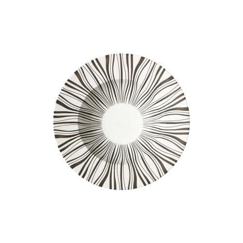 Ceramic Western Deep Plate Dish Pasta Dish Restaurant Cafe Dish Saucer Soup Plate Pasta Bowl Salad Straw Hat Plate Tableware