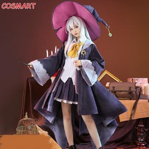 Anime Wandering Witch: The Journey of Elaina Cosplay Costume Uniform Dress Suit Halloween Party Outfit For Women Girls 2020 NEW