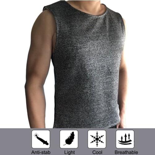 Summer Stab-resistant Clothing, Tactical vest, Cut-resistant, Self-defense Clothing, Thin Breathable Soft Hidden Anti-stab Vest
