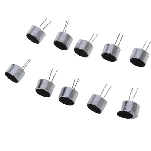 Top Deals 10 PCS 9.7mm x 7mm 2 Pin MIC Capsule Electret Condenser Miniphone
