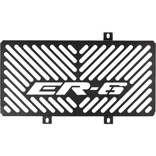 Motorcycle Stainless Steel Radiator Grille Guard Protection Cover for Kawasaki Er6N Er-6N Er6F Er-6F 2009-2011(Black)