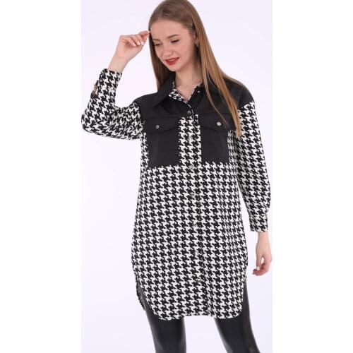 Crowbar Double Pockets Tunik Boy Shirt 2021 Summer Muslim Clothing Women 'S Scarves Islamic Hijab For Muslim Women Tunik