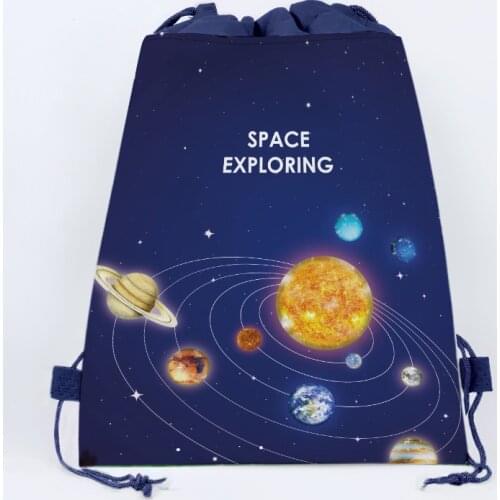 Non-woven Outer Space Planet Party Gifts Candy Bags for Baby Shower Kids Gifts Packing Backpack Birthday Party Decorations