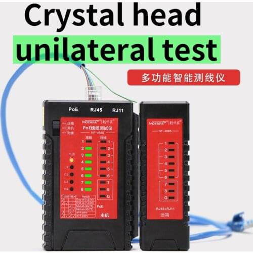 Network Lan Cable Tester Test Rj45 Rj-11 Cat5 Utp Ethernet Tool Cat6 E Rj11 8P Noyafa Portable POE 60V Burning Proof Machine