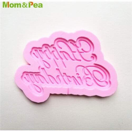 MPA2384 Happy Birthday Silicone Mold Gum Paste Chocolate Ornamental Fondant Mould Cake Decoration Tools