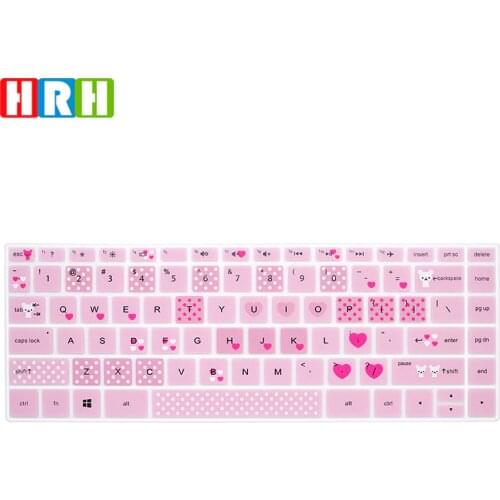 HRH Silicone Keyboard Cover Skin for HP 14 inch Laptop Keyboard Cover/for HP Pavilion x360 Keyboard Cover 14M-BA 14M-CD 14-BF