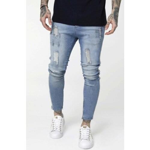 SikSilk Low Rise Denims - Washed Blue