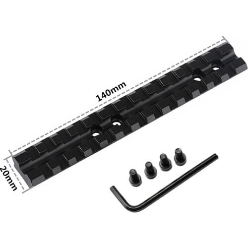 Tactical 20mm 13/25 Slots Picatinny Weaver Rail Base Adapter Hunting Rifle Gun Scope Converter Laser Sight Base Flashlight Mount