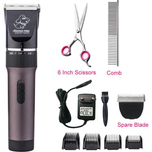 Professional Pet Hair Trimmer Electric Rechargeable Cat Dog Clipper Grooming Cutters Powerful Shaver Machine for Animal 110-240V