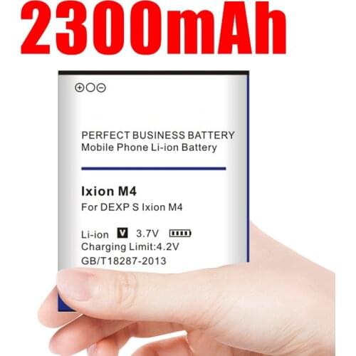 High Quality 2300mAh Ixion M4 Battery For DEXP S Ixion M4" M 4" battery